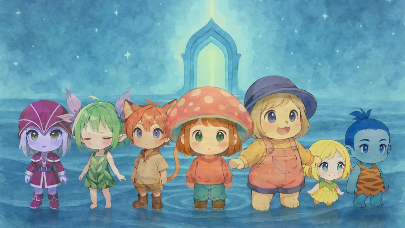 A fragment of the Egaki-sho world