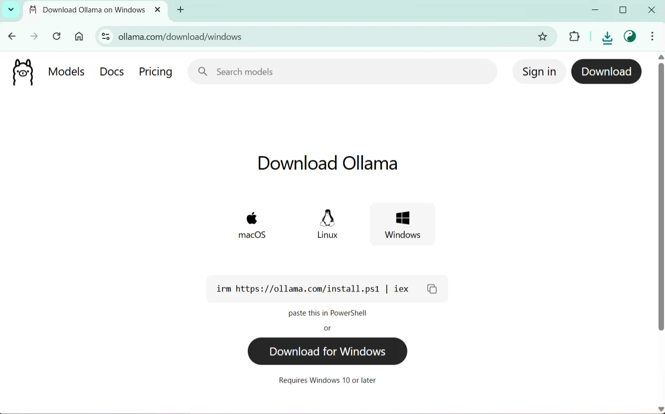 公式サイトからダウンロード