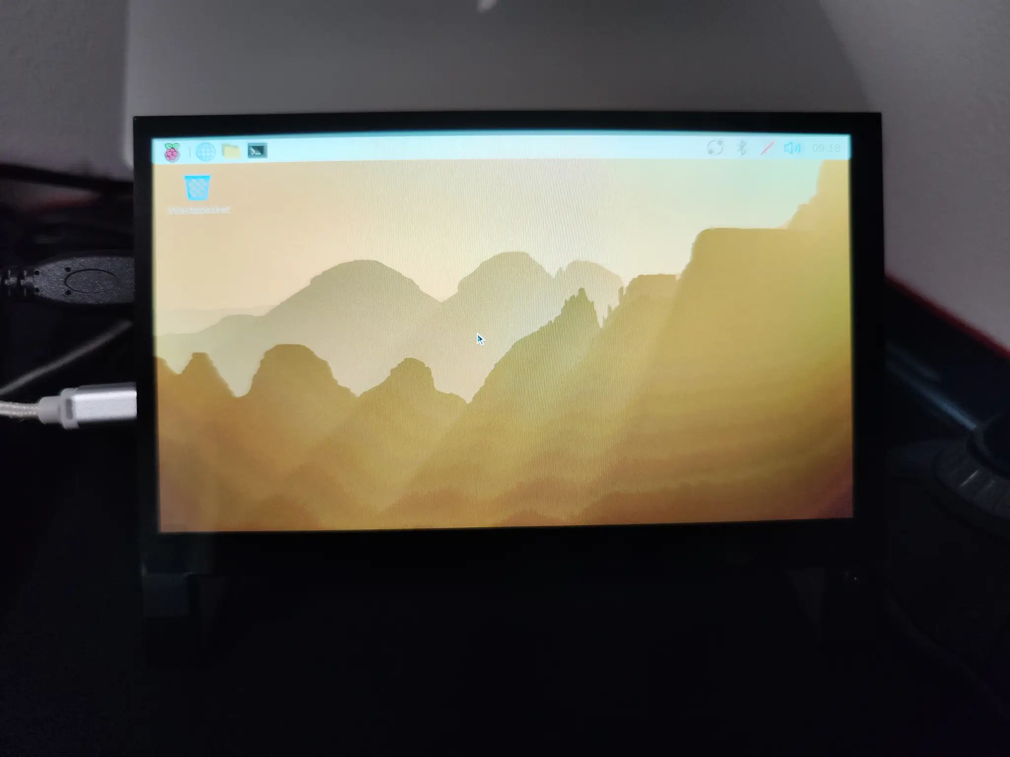 Raspberry Pi OS の起動画面